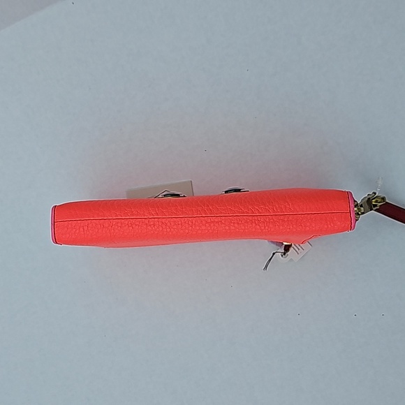 NWT NEW Fossil Emma Neon Pink Googly Eye Clutch Wallet Wristlet - Picture 9 of 12